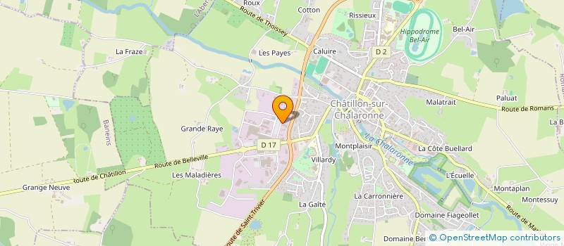 localisation de l'entreprise GLW IMMO  CHATILLON-SUR-CHALARONNE