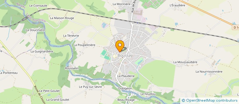 localisation de l'entreprise GLX  BOUSSAY