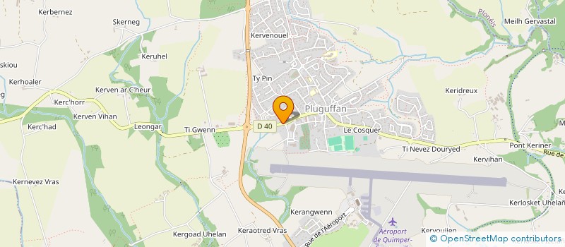 localisation de l'entreprise GLY à PLUGUFFAN