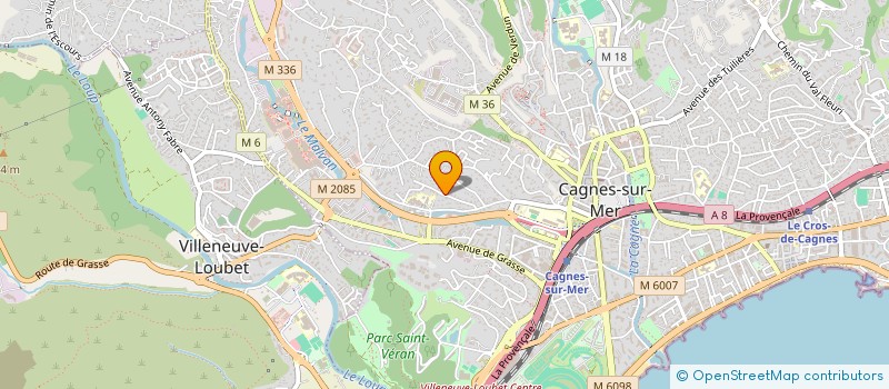 localisation de l'entreprise GLYCINES CTIM à CAGNES SUR MER