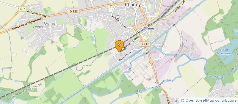 localisation de l'entreprise GLYNKA à CHAUNY