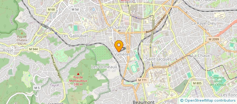 localisation de l'entreprise GLYV  CLERMONT-FERRAND