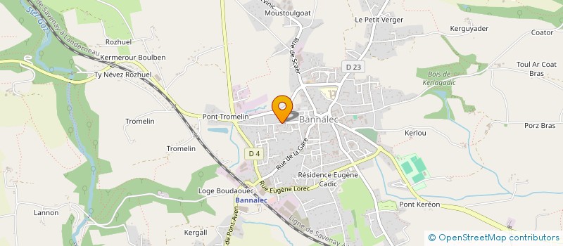 localisation de l'entreprise GLZK AGENCE COMMERCIALE  BANNALEC