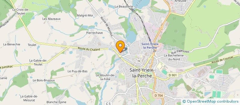 localisation de l'entreprise GM 2011 à SAINT-YRIEIX-LA-PERCHE
