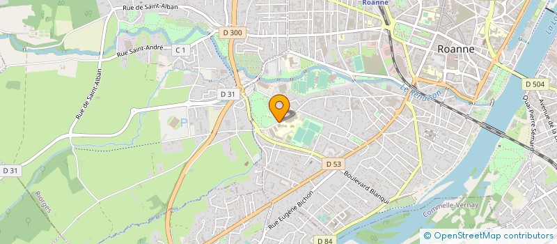 localisation de l'entreprise GM à ROANNE