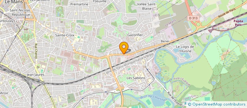 localisation de l'entreprise GM  LE MANS