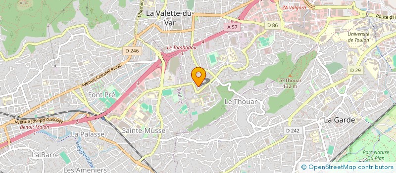 localisation de l'entreprise GM à LA VALETTE-DU-VAR