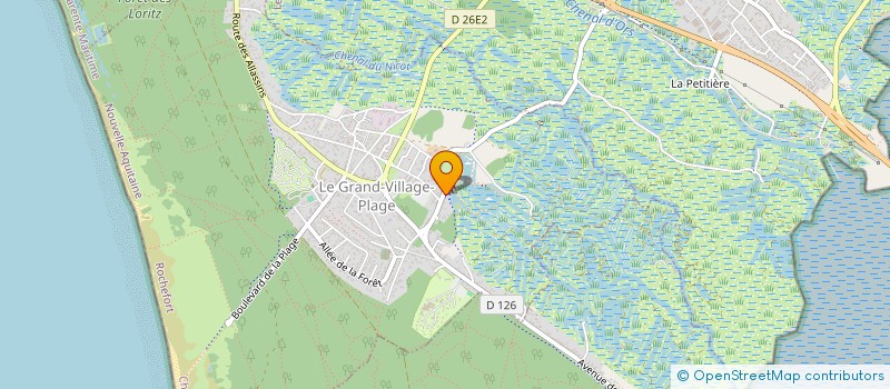 localisation de l'entreprise GM  LE GRAND-VILLAGE-PLAGE