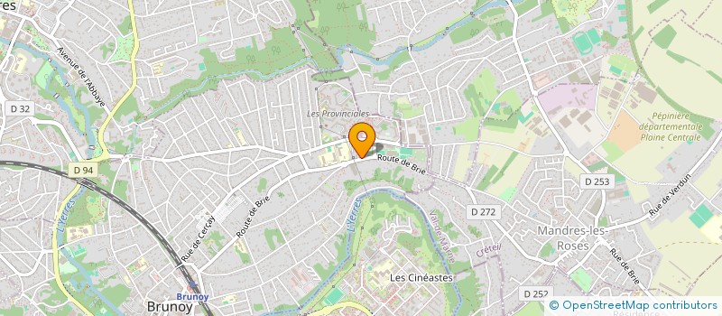 localisation de l'entreprise GM à BRUNOY