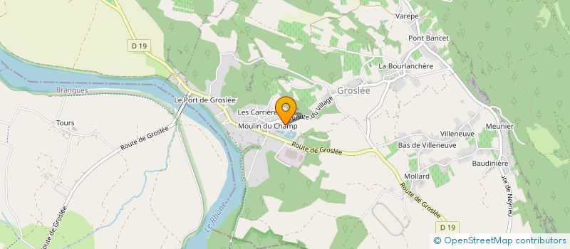 localisation de l'entreprise GM  GROSLEE-SAINT-BENOIT