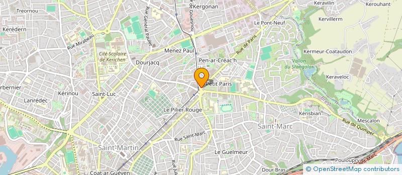 localisation de l'entreprise GM à BREST