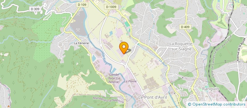 localisation de l'entreprise GM à LA ROQUETTE-SUR-SIAGNE