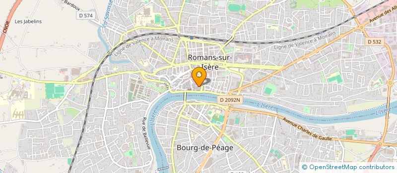 localisation de l'entreprise GM à ROMANS-SUR-ISERE