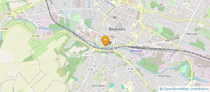 localisation de l'entreprise GM  AUNEUIL