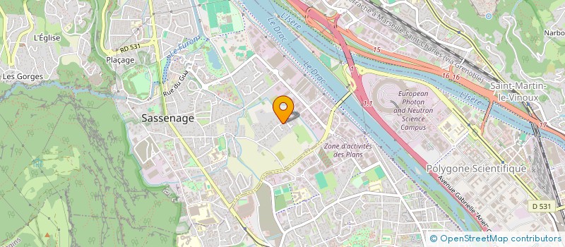 localisation de l'entreprise GM  SASSENAGE