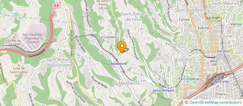 localisation de l'entreprise GM  NICE