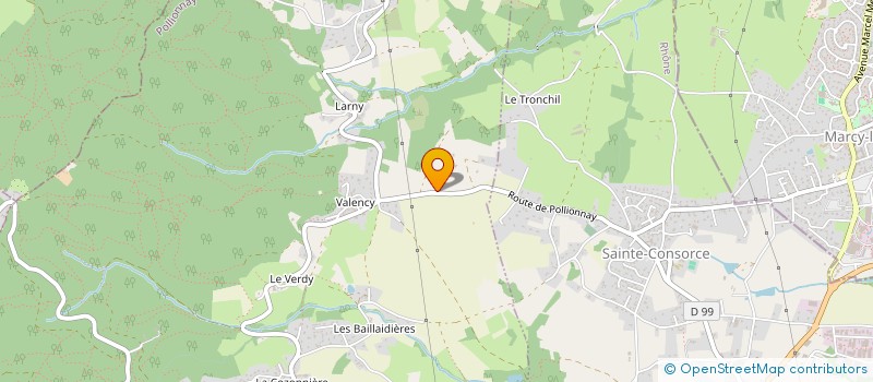 localisation de l'entreprise GM  POLLIONNAY