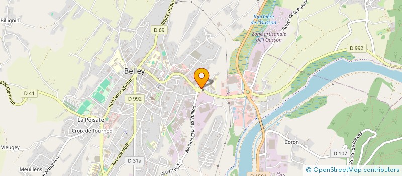 localisation de l'entreprise GM  BELLEY