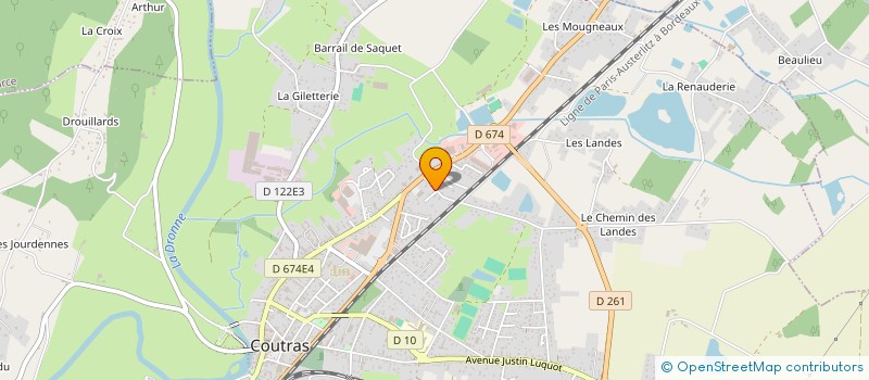 localisation de l'entreprise GM APPRO  COUTRAS