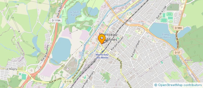 localisation de l'entreprise GM ASSOCIES SAS  MONTCEAU-LES-MINES