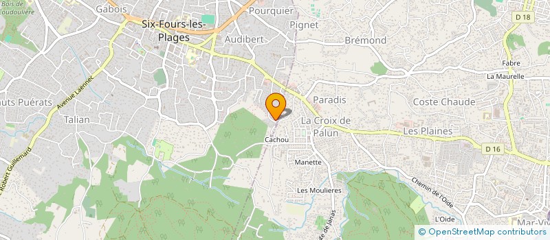 localisation de l'entreprise GM BANDOL à SIX-FOURS-LES-PLAGES