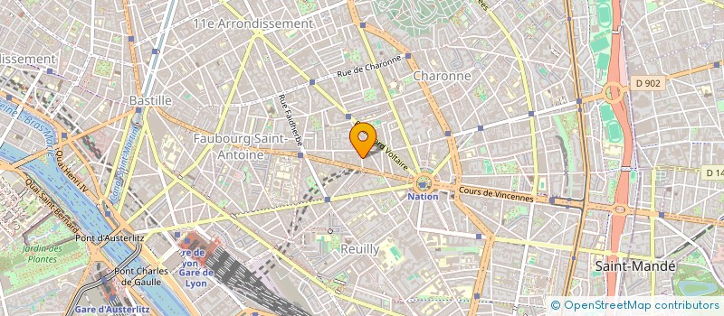 localisation de l'entreprise GM BAT à PARIS