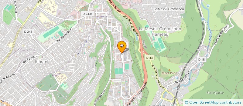 localisation de l'entreprise GM BATIMENT à ROUEN