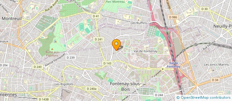 localisation de l'entreprise GM BATS à FONTENAY-SOUS-BOIS