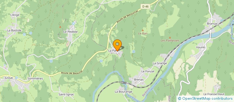 localisation de l'entreprise GM BOIS à BEAUZAC