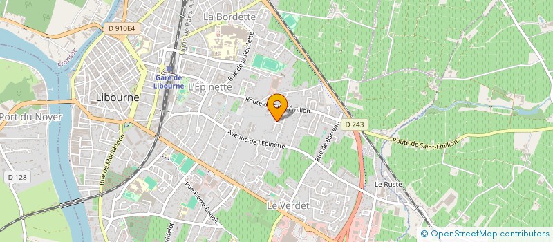 localisation de l'entreprise GM CAR  LIBOURNE