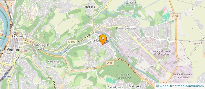 localisation de l'entreprise GM CARRELAGE à VIENNE