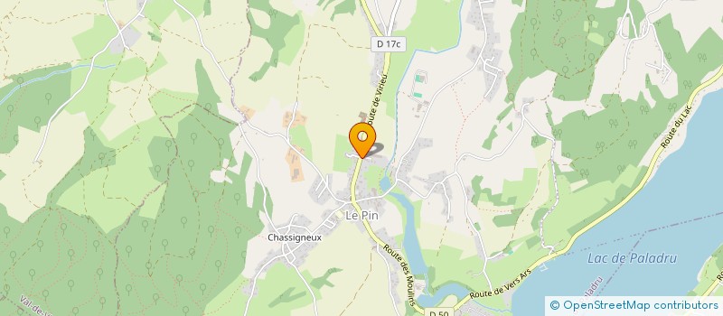 localisation de l'entreprise GM CARRELAGE & DECO  VILLAGES DU LAC DE PALADRU