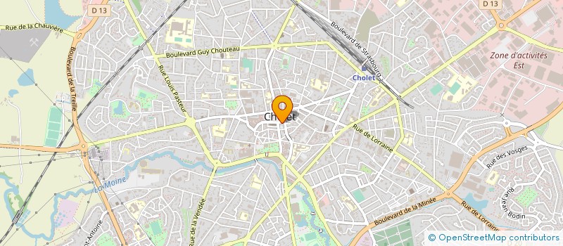 localisation de l'entreprise GM CHOLET NOTAIRES à CHOLET