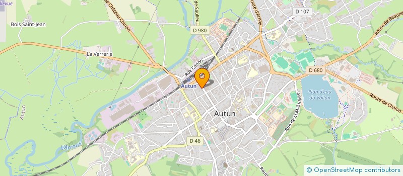 localisation de l'entreprise GM COIFFURE à AUTUN