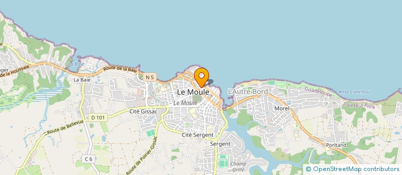 localisation de l'entreprise GM COLORIFUGE à LE MOULE