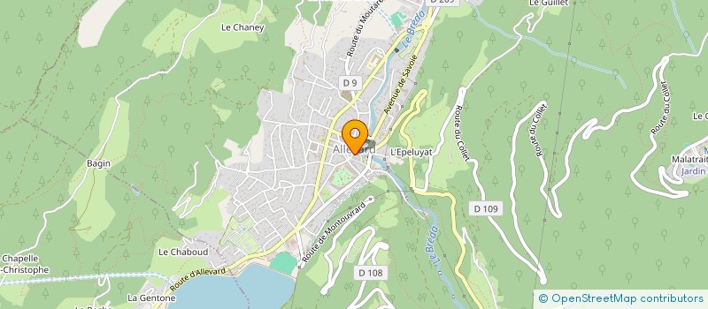 localisation de l'entreprise GM COMMUNICATION à ALLEVARD