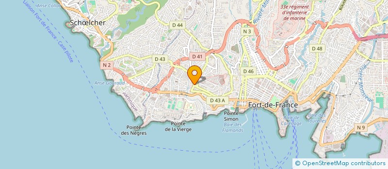 localisation de l'entreprise GM CONSEIL à FORT-DE-FRANCE