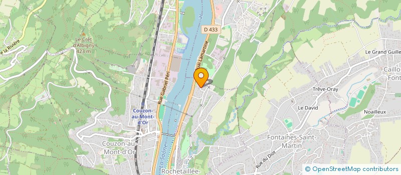 localisation de l'entreprise GM CONSEIL  ROCHETAILLEE-SUR-SAONE