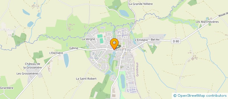 localisation de l'entreprise GM CONSTRUCTION 85  SAINTE-FOY