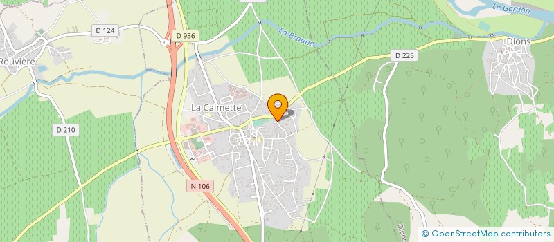 localisation de l'entreprise GM CONSTRUCTIONS à LA CALMETTE