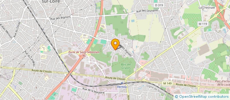 localisation de l'entreprise GM CONSULTEAM à SAINT-SEBASTIEN-SUR-LOIRE