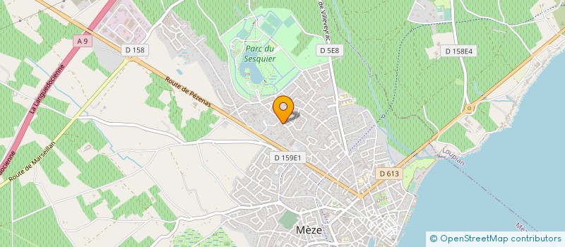 localisation de l'entreprise GM CONSULTING à MEZE