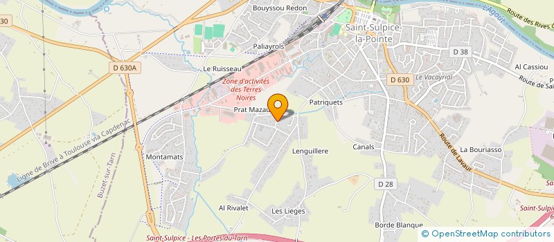 localisation de l'entreprise GM CONSULTING INTERNATIONAL à SAINT-SULPICE-LA-POINTE