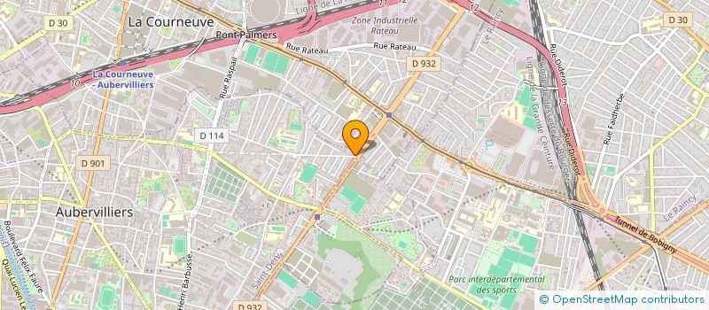 localisation de l'entreprise GM DECO  AUBERVILLIERS