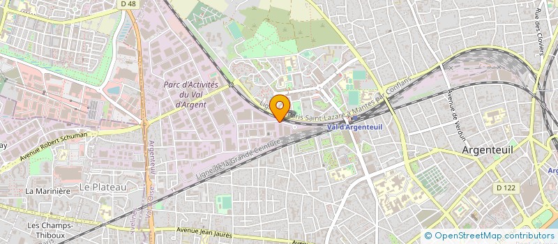 localisation de l'entreprise GM DECORS  ARGENTEUIL