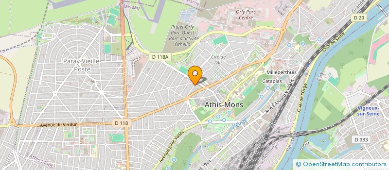 localisation de l'entreprise GM DELABARDE à ATHIS-MONS