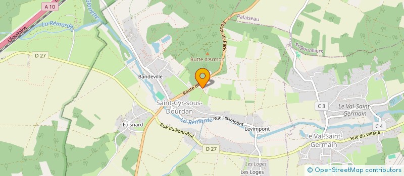 localisation de l'entreprise GM DEPANNAGE à SAINT-CYR-SOUS-DOURDAN
