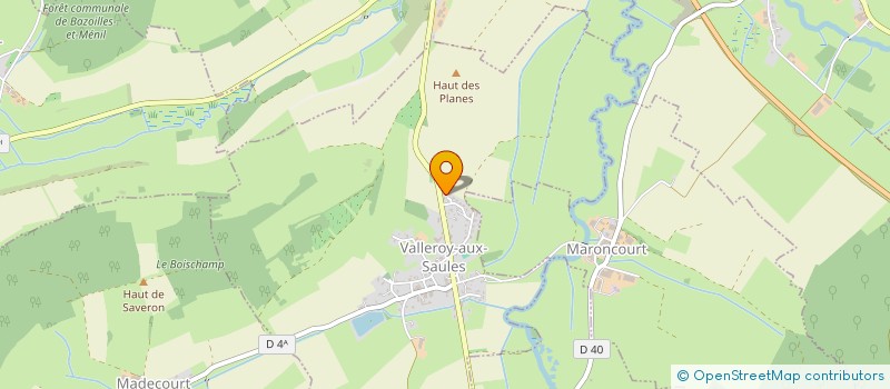 localisation de l'entreprise GM DISTRIBETON à VALLEROY-AUX-SAULES
