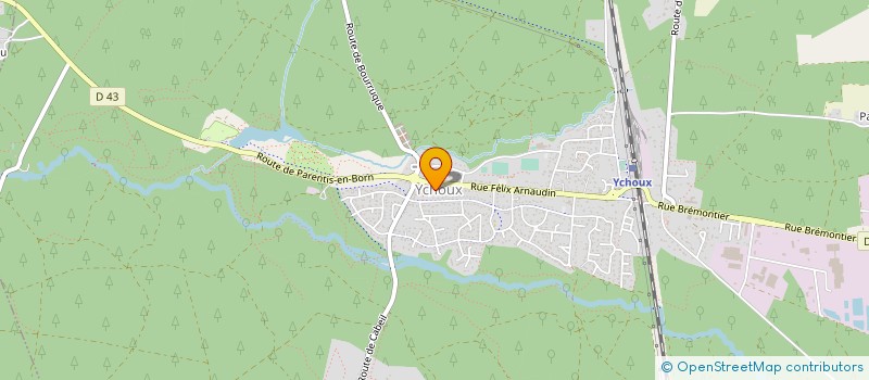 localisation de l'entreprise GM DU BORN (GYM-MARCHE DU BORN)  PARENTIS-EN-BORN