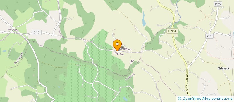 localisation de l'entreprise GM E.G.E.  PEYROLE